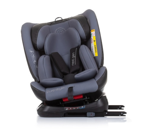 chipolino scaun auto next gen isofix i-size 360 °c (40-150 cm.) stkng02302gt gr. 0+/1/2/3 ( 0-36 kg.) grafit