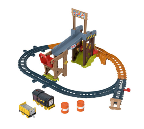 thomas & friend jbw20 Игровой набор "Приключения Дизеля на стройке"