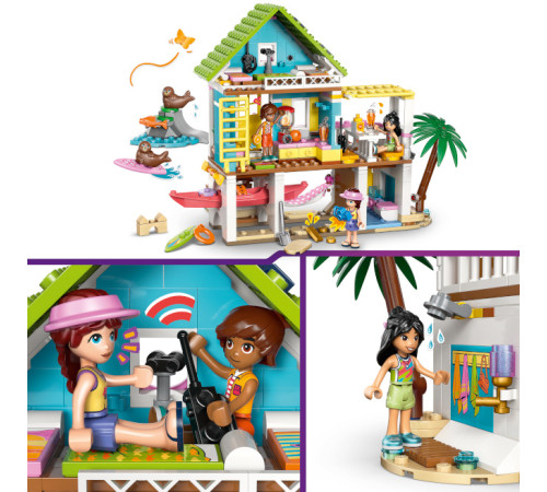 lego friends 42699 constructor "cabană de pe plajă cu foci" (400 el.)