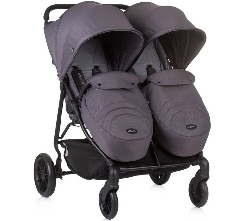 chipolino cărucior pentru gemeni top stars kbtp02501an anthracite