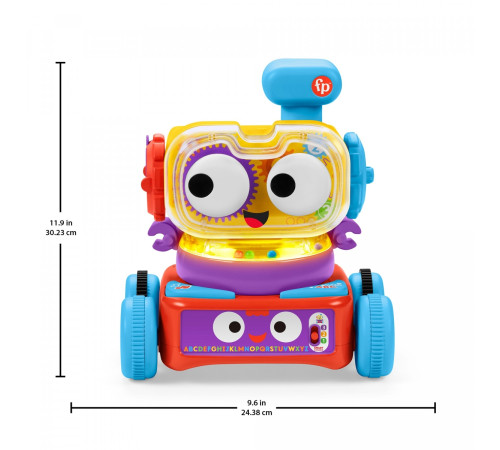 fisher-price hhj42 robot interactiv 4-în-1 multilingv