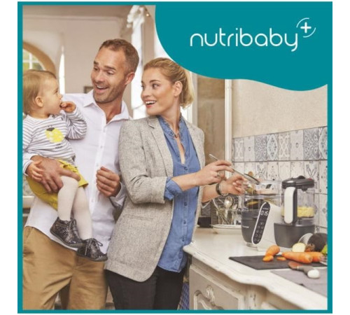 babymoov a001124 robot multifunctional 5 in 1 "nutribaby+" (gri)