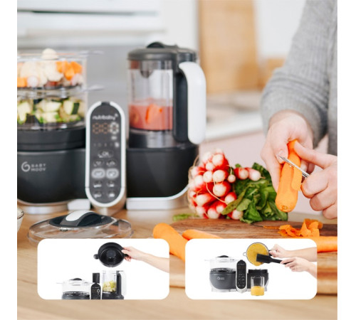babymoov a001124 robot multifunctional 5 in 1 "nutribaby+" (gri)