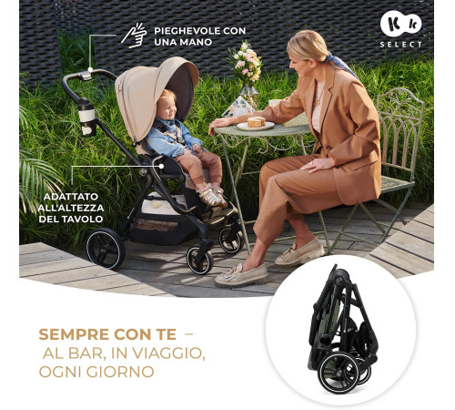 kinderkraft Коляска 2-в-1 yoxi зелёный