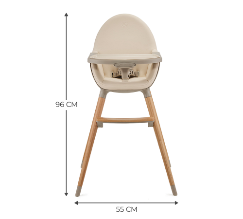 kinderkraft Стульчик для кормления fini 2 (бежевый)