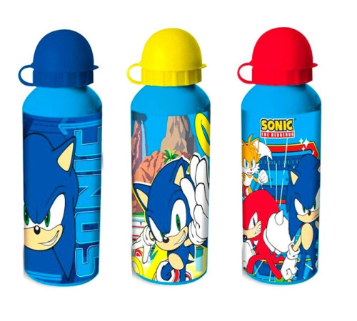  kids licensing sn7141mc sticla pentru apa aluminiu " sonic" (500 ml.) 3 modele