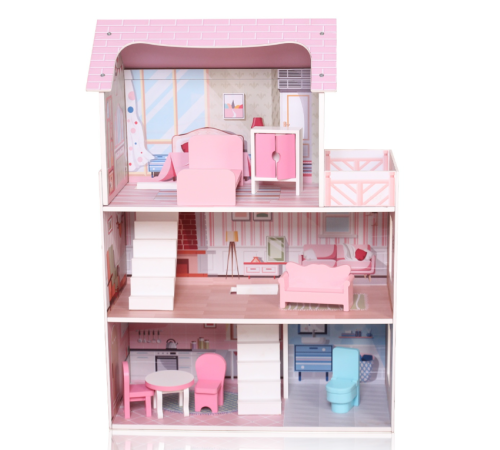 Jucării pentru Copii - Magazin Online de Jucării ieftine in Chisinau Baby-Boom in Moldova Chipolino DIWH02406636 Casă pentru păpuși din lemn cu 7 accesorii  chipolino diwh02406636 casă pentru păpuși din lemn cu 7 accesorii