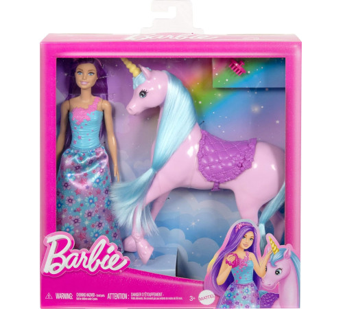 barbie hyt62 Набор Барби с Единорогом  "Волшебное приключение"