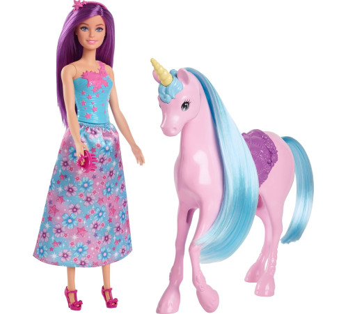 barbie hyt62 Набор Барби с Единорогом  "Волшебное приключение"