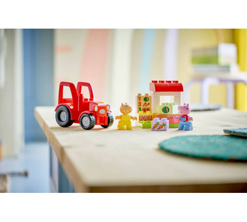 lego duplo 10468 constructor "tractor și piață" (18 el.)