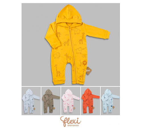 Одежда для малышей в Молдове Flexi 213816 Комбинезон на молнии "Zoo" (68-74-80-86 см.) в асс. flexi 213816 Комбинезон на молнии "zoo" (68-74-80-86 см.) в асс.