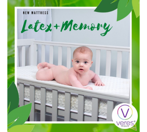 veres 51.6.01 Матрас "latex-memory organic" (120 x 60 x 10 см.)