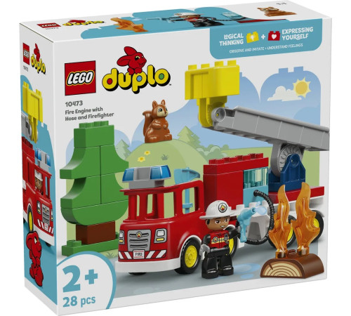  lego duplo 10473 Конструктор "Пожарная машина " (28 дет.)