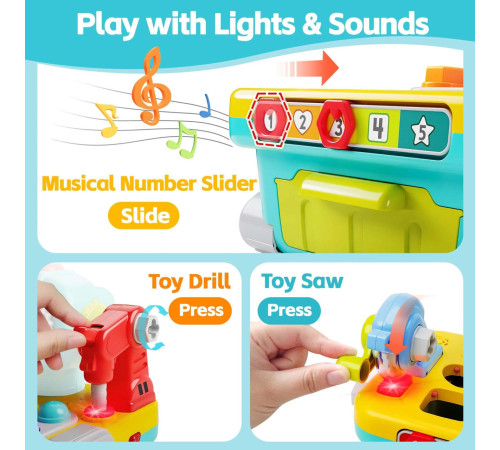 hola toys he8975 set de joc sortator 9 &icirc;n 1 "robot"