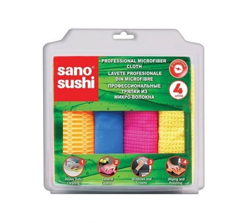 sano sushi set cârpe din microfibră profesionale (4 buc ) 598365