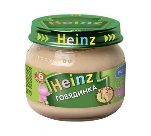  heinz Пюре говядинка  (6 м.+) 80 гр.