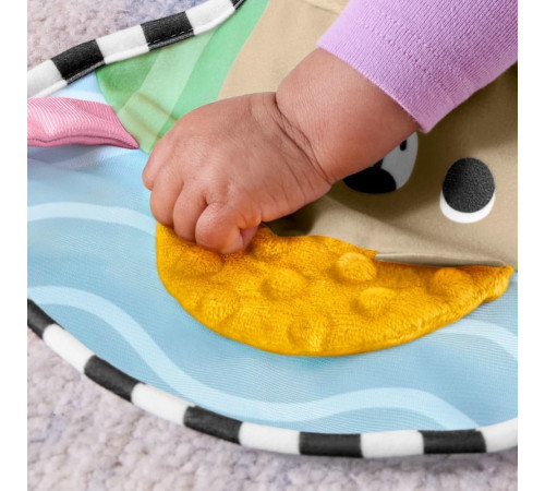 fisher-price jhb44 pernă pentru joacă pe burtică "ursuleț bl&acirc;nd"