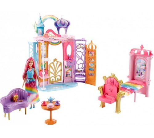 Barbie FRB15 Набор с куклой Барби "Дворец Радужной бухты" серии "Дримтопия" barbie frb15 Набор с куклой Барби "Дворец Радужной бухты" серии "Дримтопия"