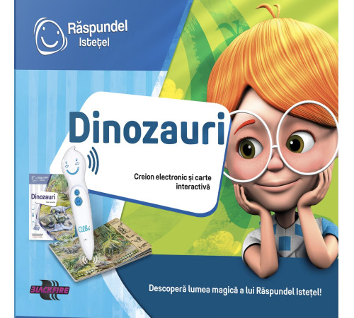 raspundel istetel 97110 creionul electronic albi și carte „dinozauri”