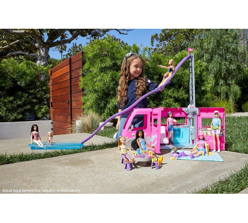 barbie hcd46 Игровой набор с аксессуарами "Дом на колёсах"