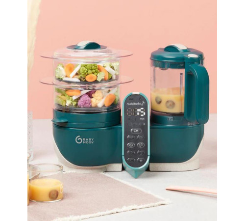 babymoov  a001136 robot multifunctional 6 in 1 "nutribaby+ opal green"