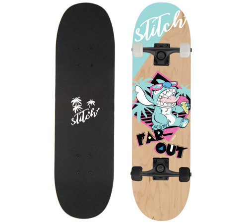  seven 59099 skateboard mare din lemn "stitch"