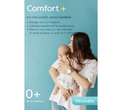 joonies mega pack 654301 comfort+ scutece-chilotei m, 6-11 kg, (3x54) 162 buc.