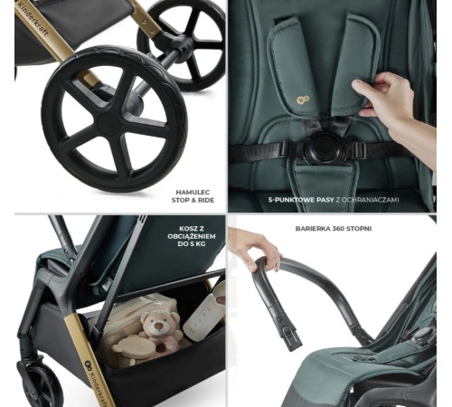 kinderkraft carucior loom negru