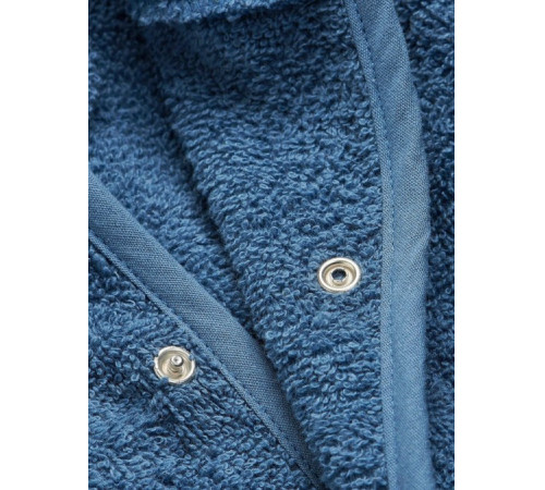 jollein Детский махровый халат с капюшоном (98-104 см) jeans blue