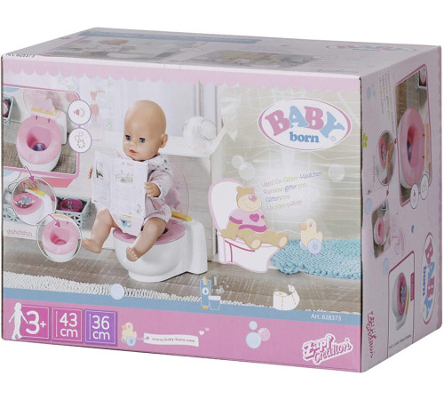 zapf creation 828373 toaletă muzicală pentru păpuși baby born