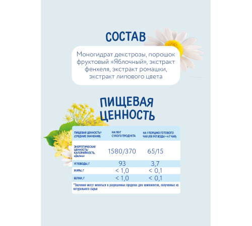 "Когда я вырасту" чай детский гранулированный "Спокойный животик" (4 м+)