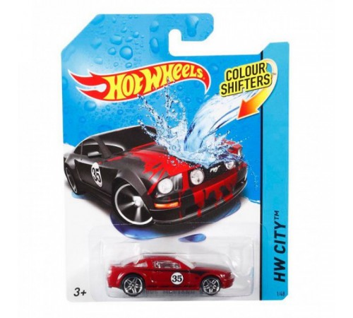 hot wheels bhr15 masina seria "schimba culoarea" in sort.