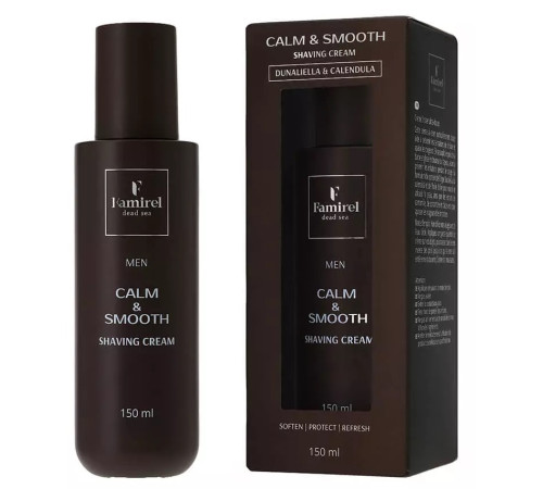  famirel men cremă de ras cu extracte de dunaliella și calendula (150 ml) 085953