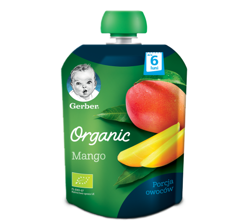 Gerber Organic Пюре "Манго" 90 гр. (6+) gerber organic Пюре "Манго" 90 гр. (6+)