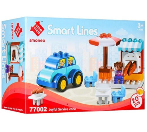 op РД02.100 Конструктор "smart lines" Кафе (20 дет.)