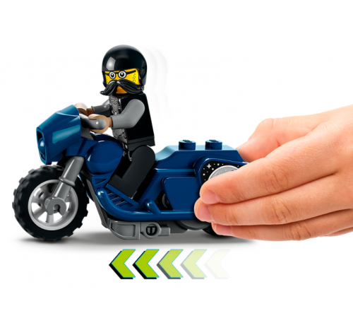 lego city 60331 constructor "motocicletă de cascadorii" (10 el.)