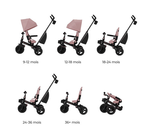 kinderkraft Трицикл aveo 2 plus (розовый)