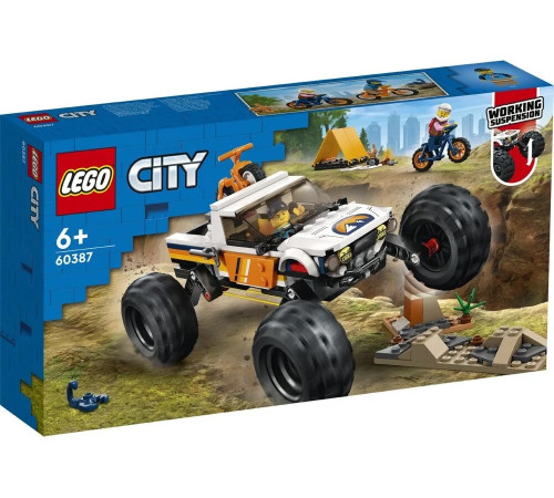  lego city 60387 Конструктор "Приключения внедорожника" (252 дет.)