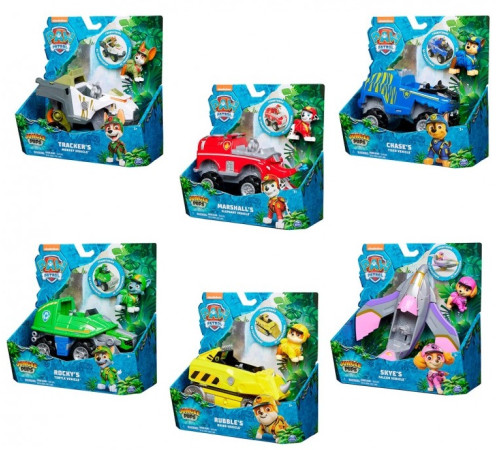 spin master 6067778 mașină cu figurină "paw patrol, jungle" în sort.