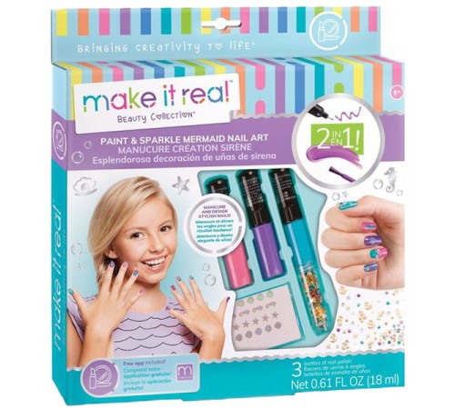 make it real 2324 set pentru nail-art "sirena"