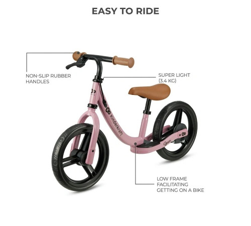 kinderkraft Беговел space розовый