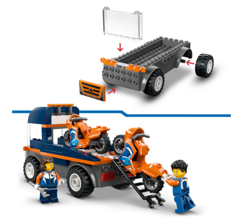 lego city 60491 constructor "transportor de motociclete" (88 el)