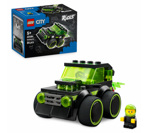 lego city 60484 constructor "rides &ndash; mașină de curse de jucărie" (64 el.)
