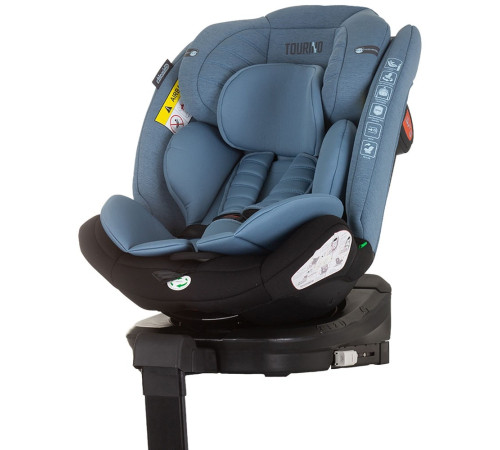 chipolino scaun auto "i-size isofix 360 tourino" stktrn02407bl (40-150 cm.) blue