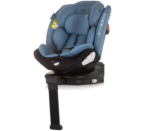 chipolino scaun auto "i-size isofix 360 tourino" stktrn02407bl (40-150 cm.) blue