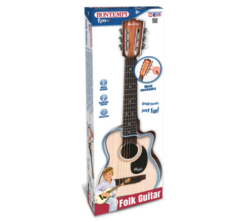 Bontempi 207010 Пластиковая фолк гитара (97 см) bontempi 207010 Пластиковая фолк гитара (97 см)
