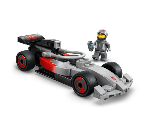 lego city 60493 constructor "camion f1 cu mașină de curse audi f1" (508 el.)