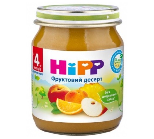 Детское питание в Молдове HiPP 4403 Пюре Фруктовый десерт (4м+) 125 гр. hipp 4403 Пюре Фруктовый десерт (4м+) 125 гр.