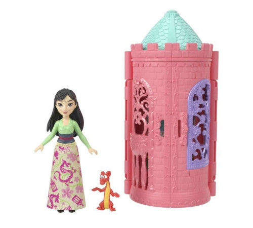 disney princess jbl46 Набор-сюрприз с мини-куклой "Загадочная башня" 