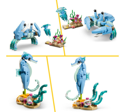 lego creator 31385 Конструктор 3 в 1 "Морские животные: прекрасные дельфины" (542 дет.)